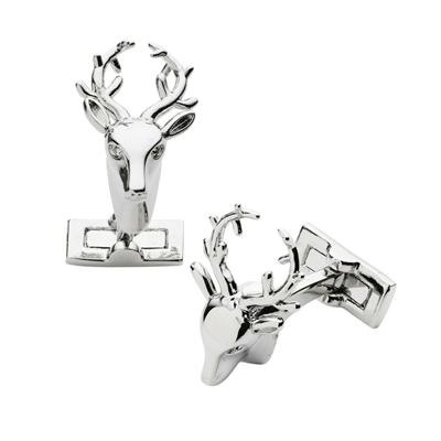 Laksen Trophy Deer Cufflinks - Silver